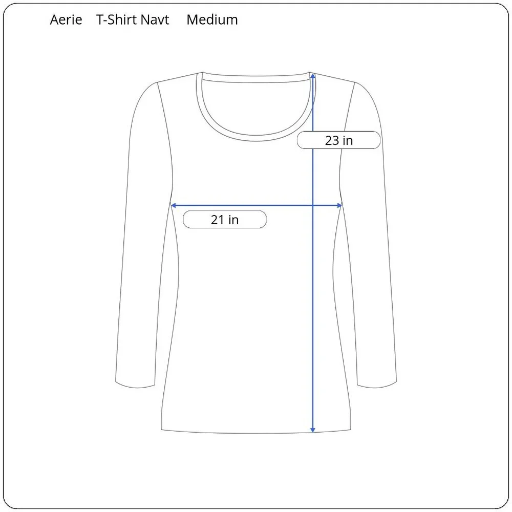 Aerie Women's Striped Long-Sleeve T-Shirt Medium Nautical Casual Comfy Summer - Picture 2 of 11